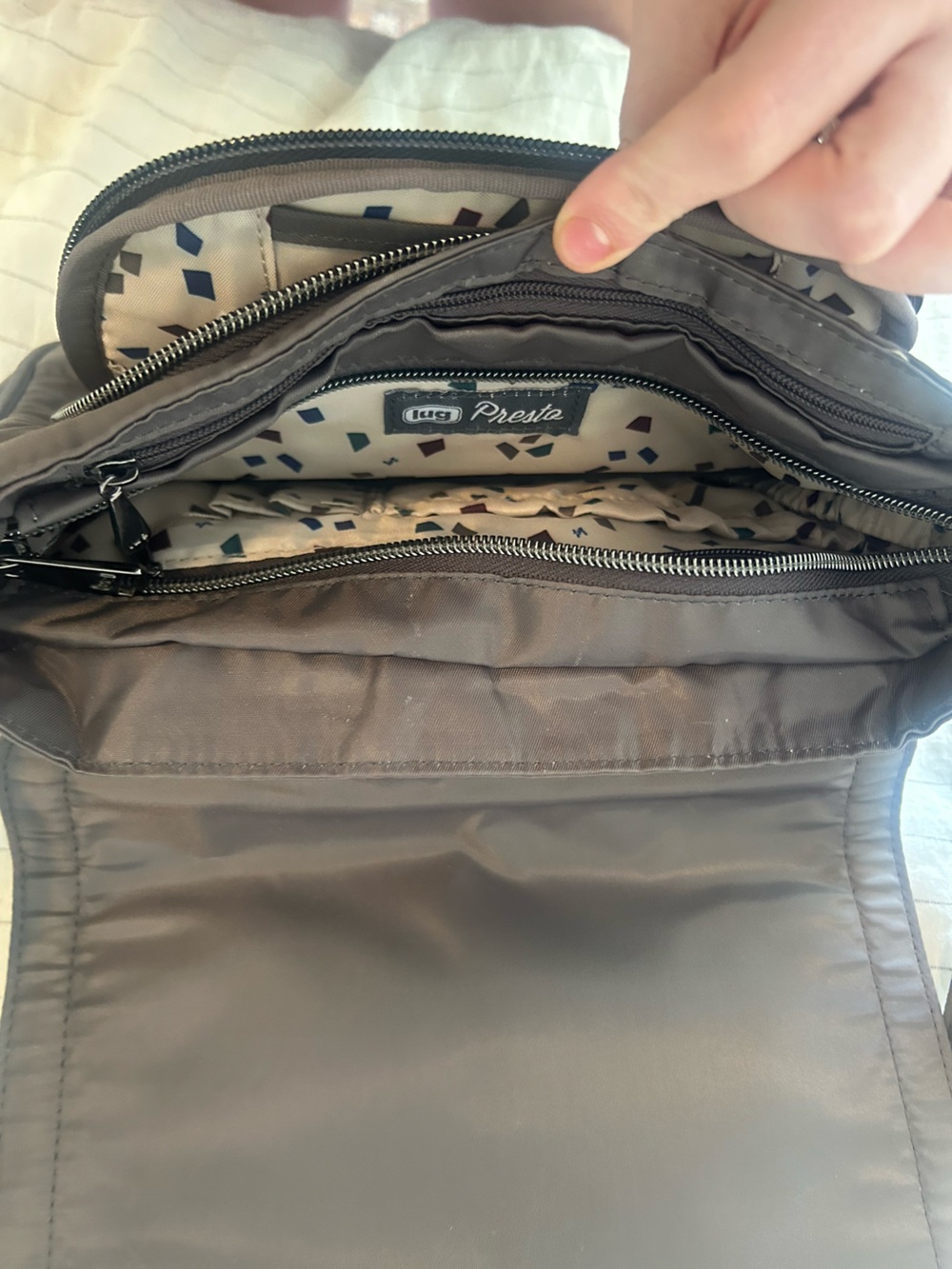Lug Presto Women's RFID-Blocking Crossbody Bag - Grey